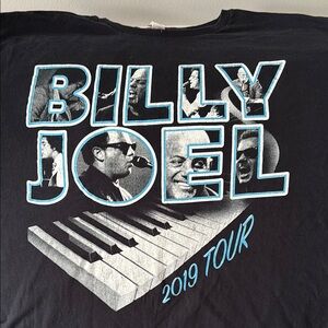 Billy Joel 2019 Graphic T-Shirt Tour Dates Happy 70th Birthday Piano Man Sz 2XL